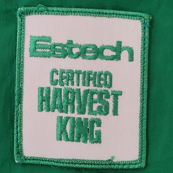 Vintage Estech Harvest King Jacket Medium 23x29 Green - Picture 9 of 15